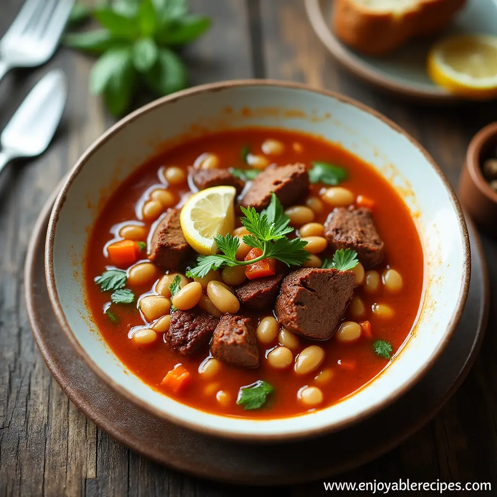 Hearty Tuscan White Bean Soup