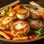 Fishcakes and Scallops Stir Fry Recipe